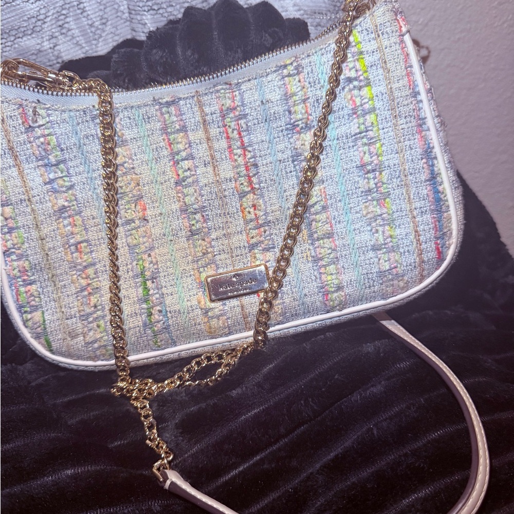 Kate Spade Multicolor Tweed Shoulder Bag